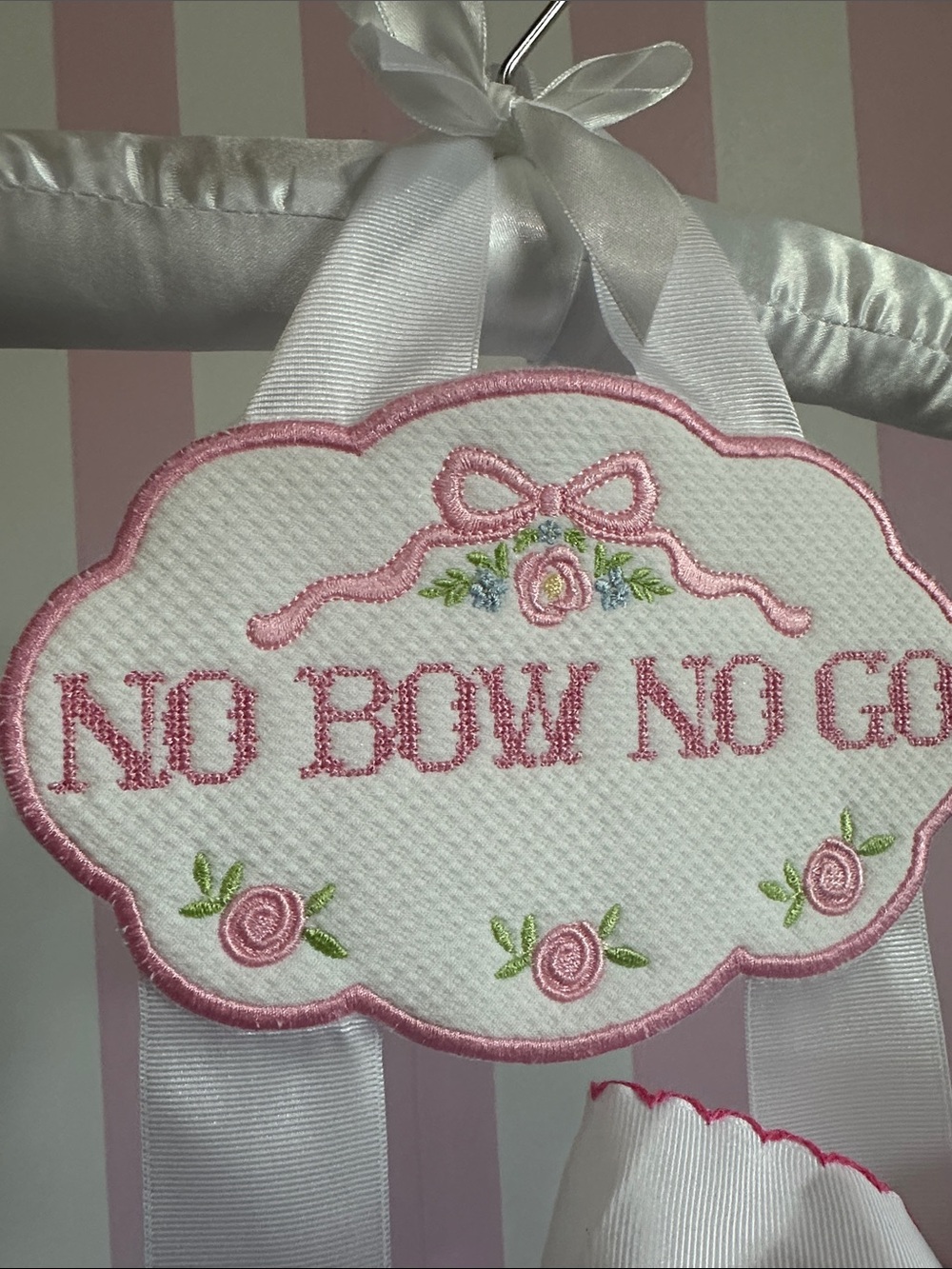 "No Bow No Go" Hair Bow Holder